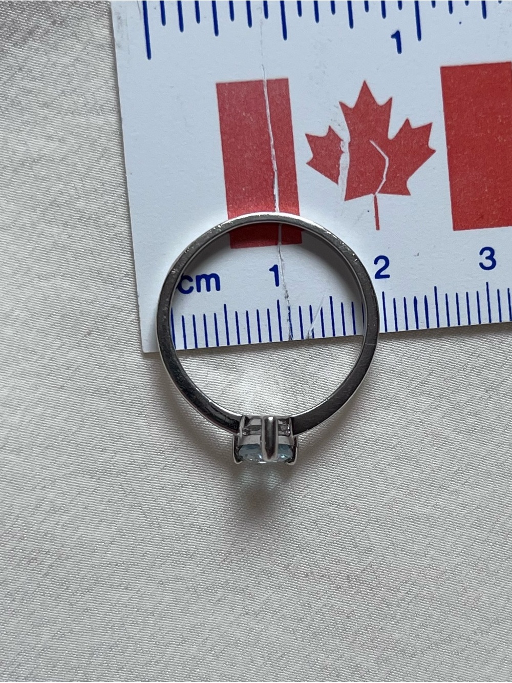 Sterling Silver Teardrop Blue Topaz Ring - Picture 8 of 8